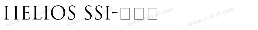 Helios SSi字体转换